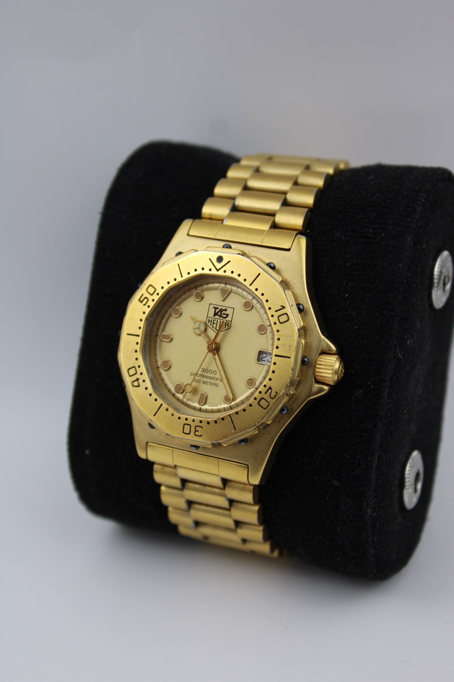 TAG Heuer 3000 Series 937.413 Rare Gold Plated