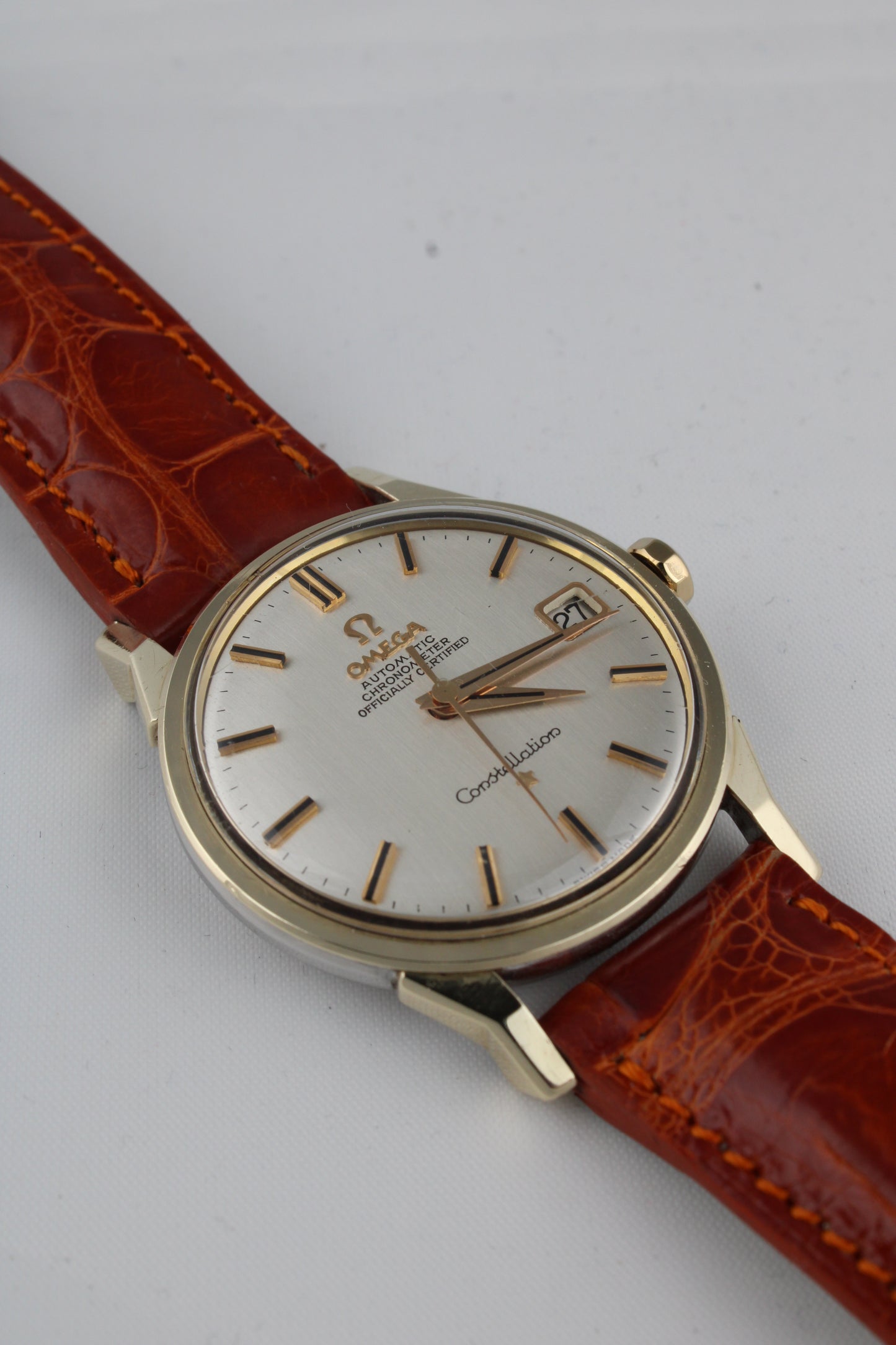 Omega Constellation Automatic Chronometer Gold Capped 168.005 - Dog Leg Lugs