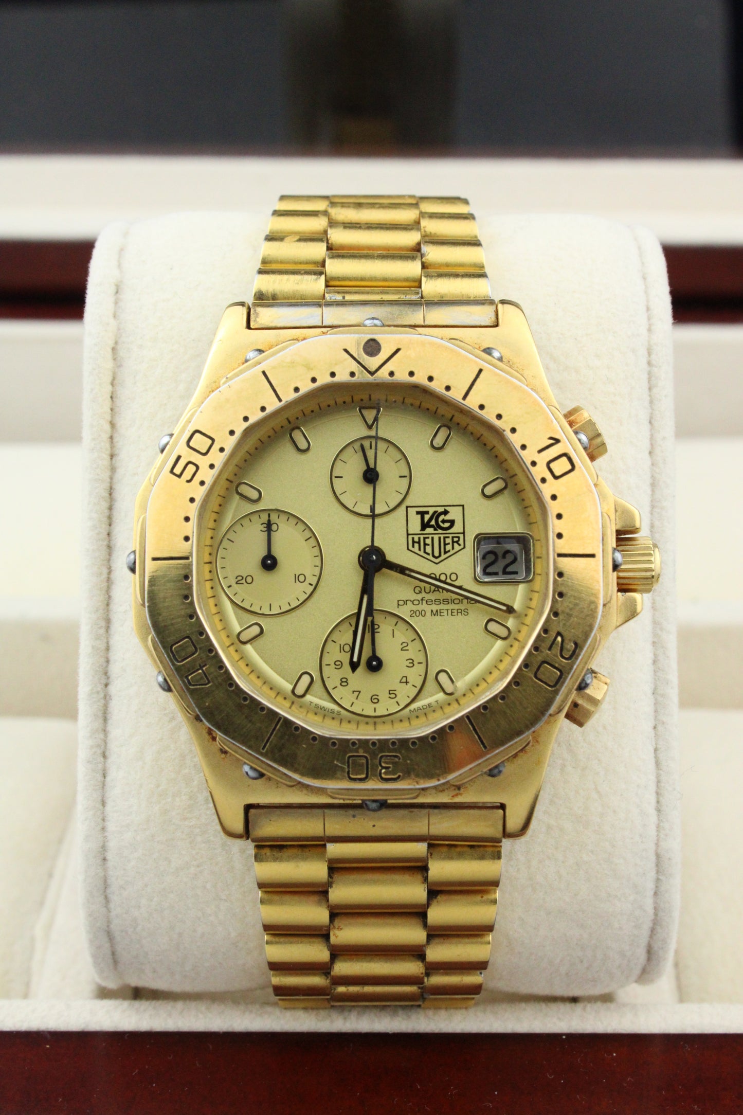 TAG Heuer 3000 Series Chronograph Gold Plated 237.406