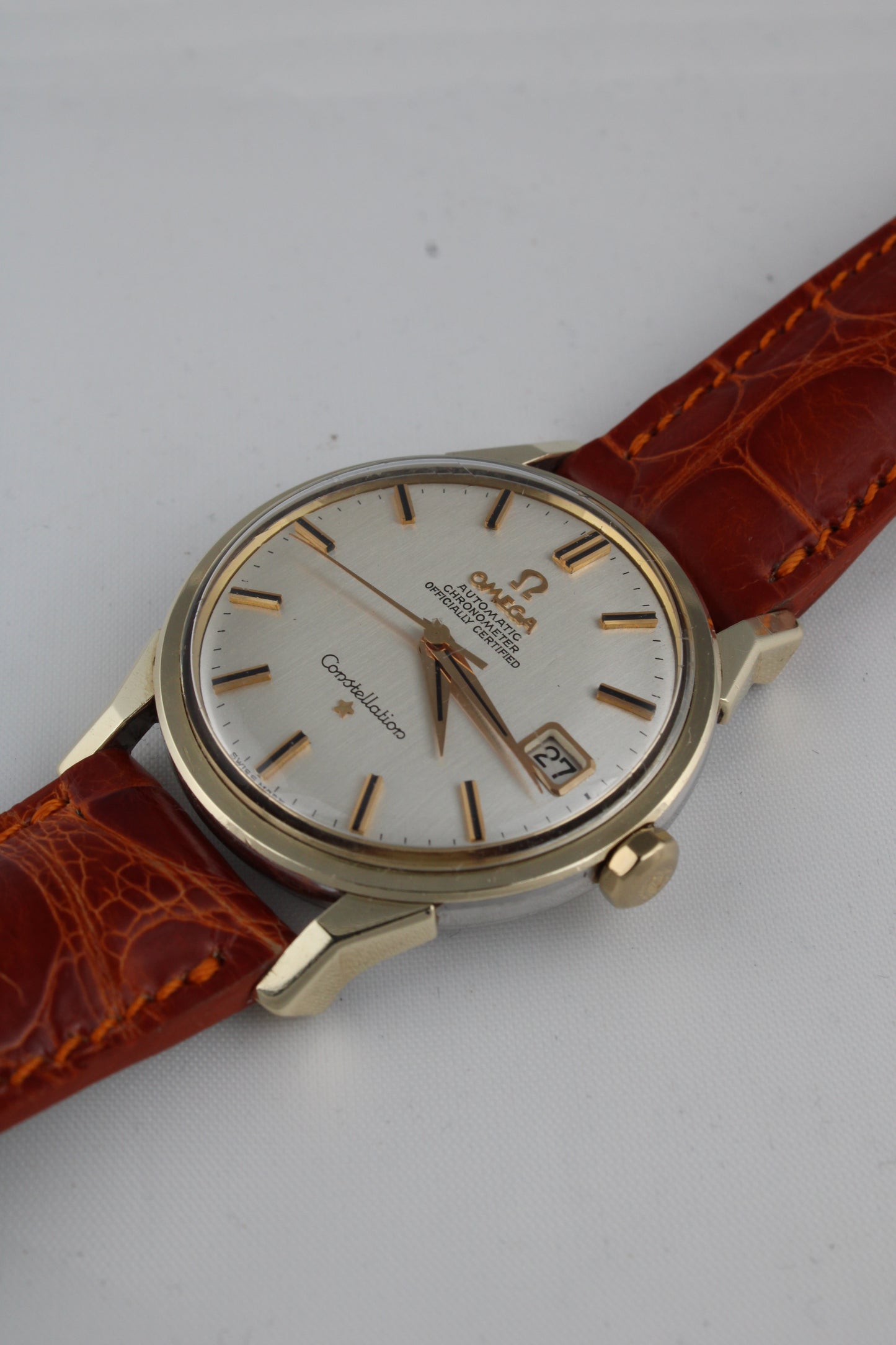 Omega Constellation Automatic Chronometer Gold Capped 168.005 - Dog Leg Lugs