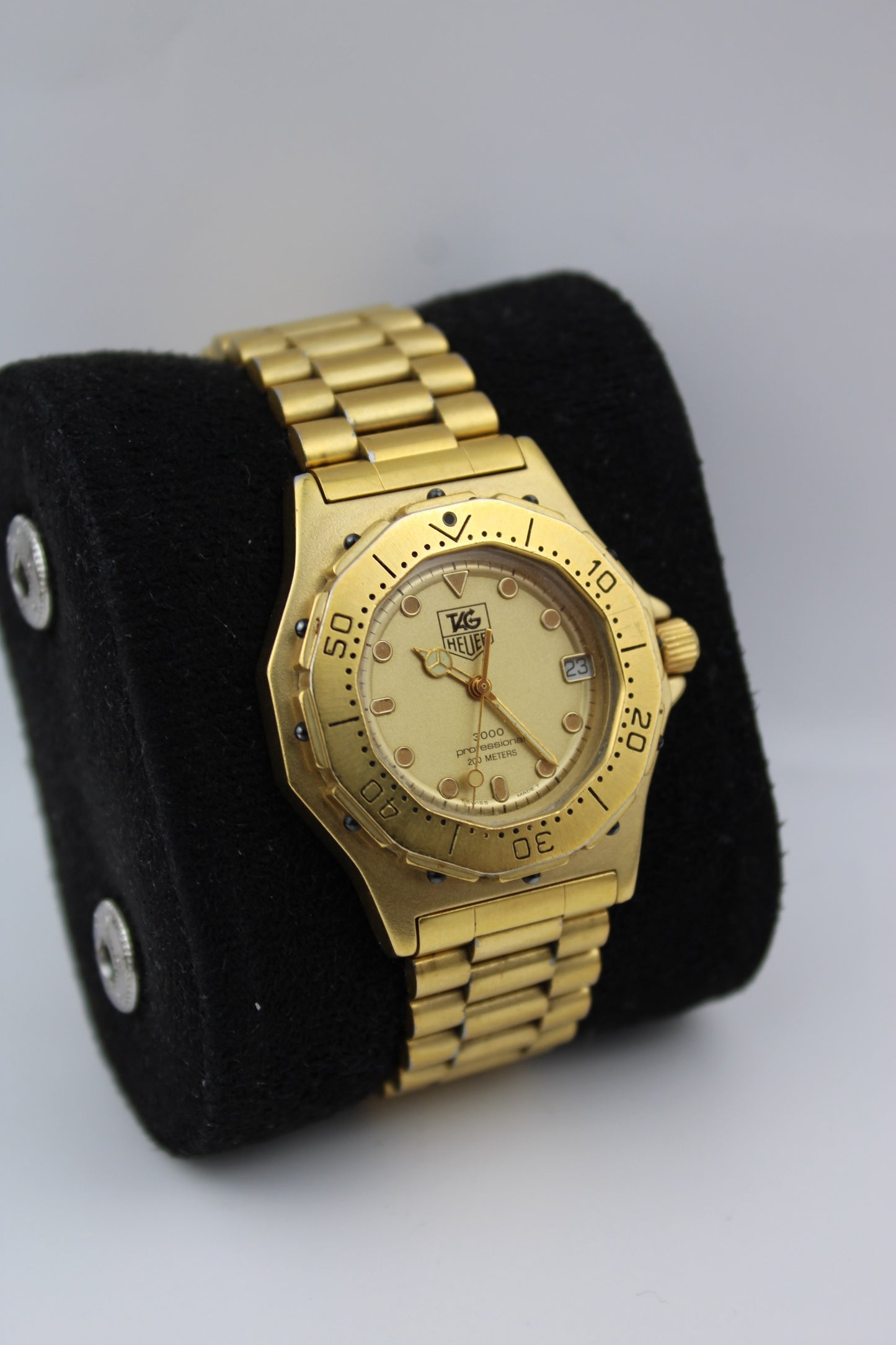 TAG Heuer 3000 Series 937.413 Rare Gold Plated