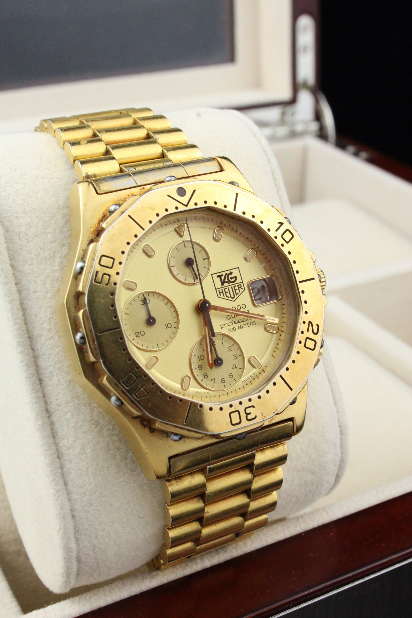 TAG Heuer 3000 Series Chronograph Gold Plated 237.406