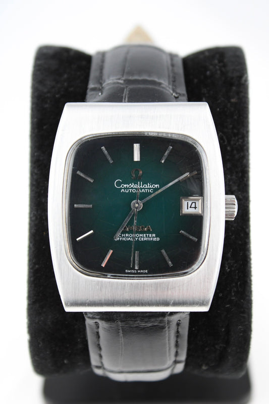Omega Constellation Green Vignette TV Dial - 168.044 - Spider Dial