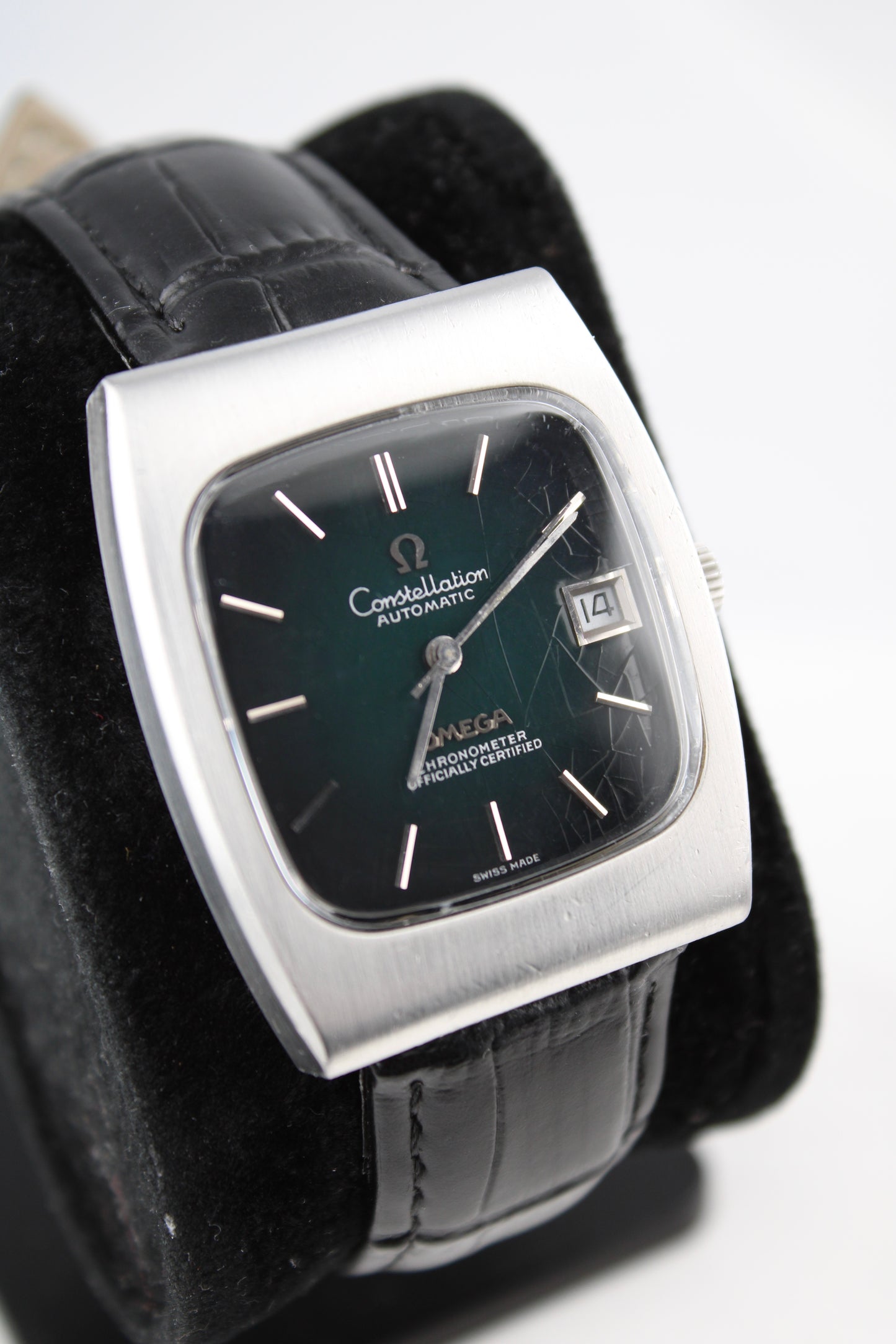 Omega Constellation Green Vignette TV Dial - 168.044 - Spider Dial