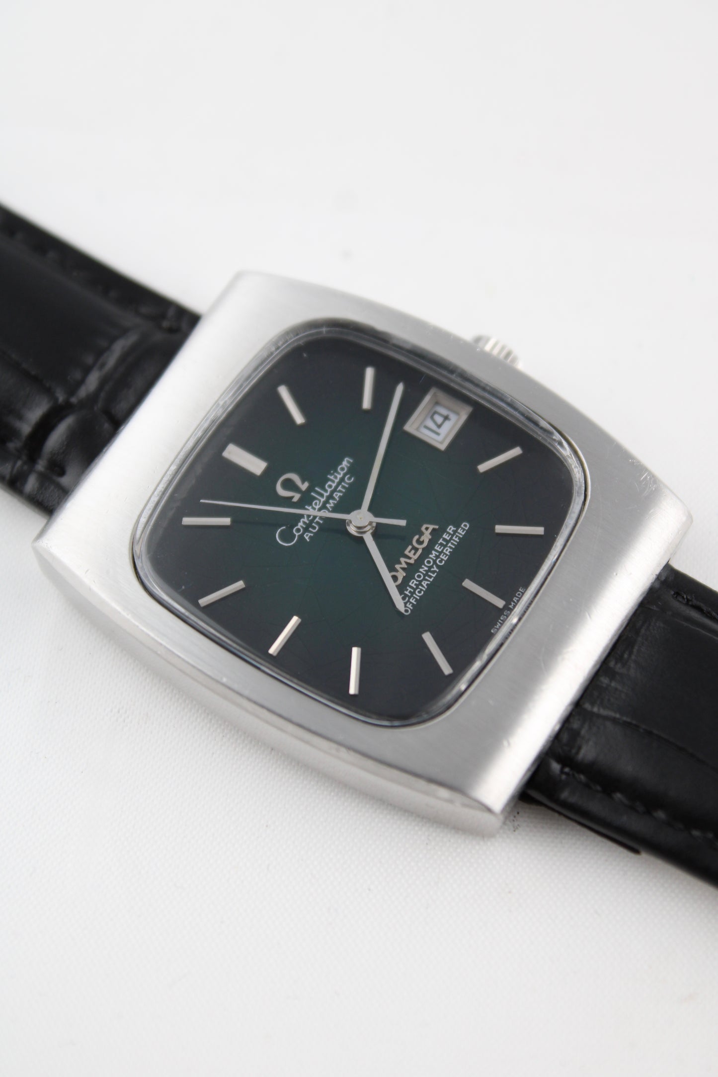 Omega Constellation Green Vignette TV Dial - 168.044 - Spider Dial